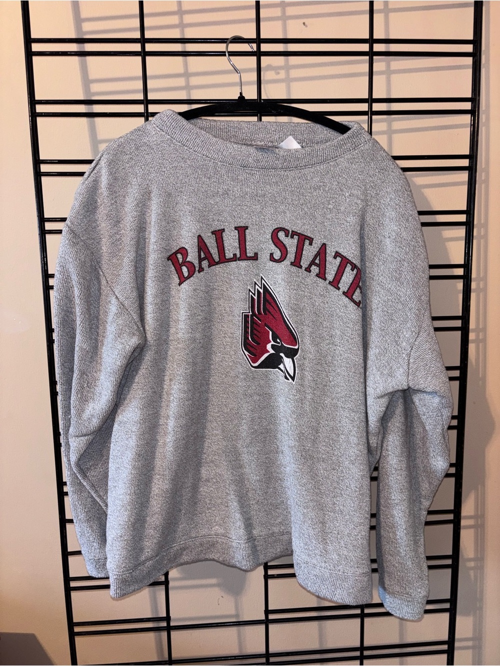 Echo Gray Crewneck Sweatshirt with Cardinal Logo